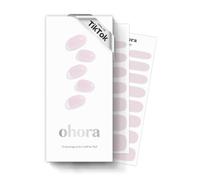ohora Bandes de gel semi-durcies (N rose nu) - Fonctionne avec toutes les lampes, qualité professionnelle, durable, facile à appliquer et à enlever, comprend 2 tampons de préparation, une lime à