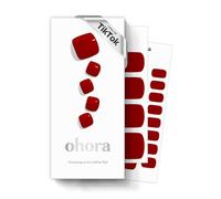 ohora Bandes de pédicure en gel semi-durci 34 pièces (P Basic Pédicure n°4) - Comprend 16 couleurs unies, 14 enveloppes d'accentuation, 2 tampons de préparation, une lime à ongles et un bâton en bois