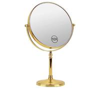 Ohotecy Miroir Maquillage de Table 1x/10x Fois Grossissant, Ø 20 cm Double Face Miroir Cosmétique sur Pied, Miroir pour Salle de Bain, Rond, 360° Pivotant - Idéal pour Rasage, Maquillage