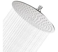 Ohotecy Pommes de douche Tete de Douche Inox Pommeau de Douche Ronde 30CM, Tete de Douche Pluie Universelle Filetage 1/2 Pouce, Rotatif 360° Facile à Installer et à Nettoyer Nombre de buses : 144