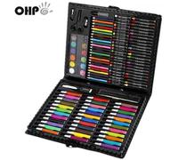 OHP 150pcs de Dessin,Malette de Coloriage Enfants Aquarelle Crayon Enfants Dessin Kit Crayons de Couleur Ensemble Crayon
