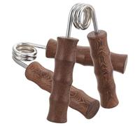 OHPHCALL 1 Paire D'appareil de Renforcement des Doigts en Bois avec Poignée Marron, Outil de Formation Manuelle Multifonction pour Muscler la Main et Rééducation, pour Couleur Aléatoire