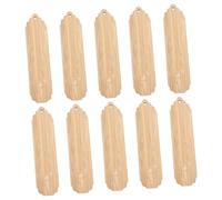 OHPHCALL 10 Pièces à Décorer Marque-pages DIY Bricolage Naturel Inachevé pour Lecture Étudiants Écriture Cadeau Créatif