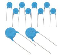 OHPHCALL 10 Pièces Kit Assortiment de Condensateurs à Disque Céramique Kvk Haute Tension Intégration Compacte pour Électronique Portable et Maintenance Tv Audio Bleu Ciel
