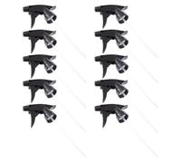 OHPHCALL 10 Pièces Tête de Pulvérisation Réglable Noire Pet pour Flacon | Remplacement pour Tête Usée ou Cassée, Passage Jet Brume, pour Bouteilles à Col de 2,5cm