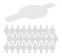 OHPHCALL 100 Feuilles de Papier Sulfurisé Rond Prédécoupé Blanc pour Moules à Gâteaux, Antiadhésif avec Revêtement Silicone, pour Pâtisserie Maison Facile Effort