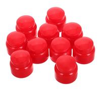 OHPHCALL 10pcs Couvercles de Sécurité en Plastique Rouge pour Vis et Boulons, Installation Facile, Protection Esthétique pour Machines et Électronique