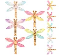 OHPHCALL 10pcs Embellissements de Charme Libellule en Résine Légère pour Loisirs Créatifs DIY Apparence Réaliste, pour Décoration et Artisanat Délicat Couleur Aléatoire