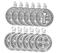 OHPHCALL 12pièces Médaillons Saints Charms Décoratifs Italiens Style Religieux Design Aléatoire