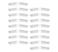 OHPHCALL 16pcs Réflecteurs de Rayons pour Vélo, Bandes Réfléchissantes en Plastique Blanc, Installation Facile, Sécurité Nocturne pour Cyclisme en Montagne