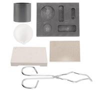 OHPHCALL 1ensemble Kit de Creuset Graphite Haute Pureté Moule pour Fonte Alliages Or Résistance Corrosion Usage Fonderie DIY