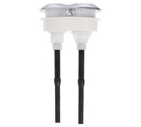 OHPHCALL 1pièce Bouton de Chasse Eau Ovale pour Réservoir de Toilettes Bouton-poussoir Abs Chromé Accessoire de Rechange pour Wc Adapté à Domicile et Établissements Couleur Aléatoire