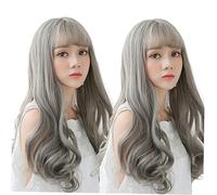 OHPHCALL 1pièce Perruque Longue Ondulée Avec Frange Accessoire Pour Femmes Idéale Pour Fêtes Cosplay