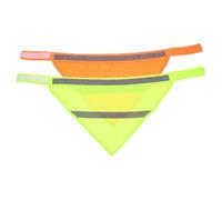 OHPHCALL 2 pièces Bandana Chien Réfléchissant Lumineux Foulard Sécurité Nocturne pour Animaux Ceinture Lumineuse Facile à Nettoyer Accessoire Mode pour Petits et Moyens Couleur Aléatoire