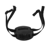 OHPHCALL 2 Pièces Jugulaire Rembourrée Noire pour Casque avec Protection Renforcée du Menton, Double Boucle Stable et Sangle Réglable, pour Entraînements et Matchs de Football