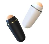 OHPHCALL 2 Pièces Masseur Visage Absorbant Huile en Pierre Naturelle, Rouleau Portable Effet Matifiant, Conçu pour Peau Grasse en Contexte Urbain ou Rendez-
