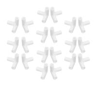 OHPHCALL 20 Pièces Connecteur de Placard 3 Voies Plastique 1,2cm Blanc | Assemblage sans Outil, Ajustement Précis, Stabilité Renforcée, pour Armoires Textiles et Rayonnages de Rangement