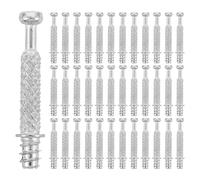 OHPHCALL 200 Pièces Raccord à Came pour Panneau de Particules en Alliage de Zinc, Tige Cannelée Type Ananas, Fixation Rapide pour Meubles et Réparation de Mobilier