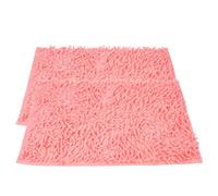 OHPHCALL 2pcs Tapis de Couchage en Chenille Rose pour Cobaye et Écureuil, Confortable et Gain de Place, pour Cage et Sommeil des Petits Animaux