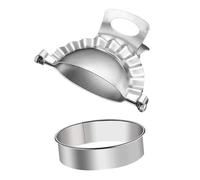 OHPHCALL 2pièces Moule à Raviolis Acier Inoxydable Presse à Emballer Et Coupe-enveloppes Ustensiles De Cuisine Pour -même Raviolis