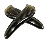 OHPHCALL 2pièces Peigne De Cerf Volant Cornes De Bétail Pour Femme Et Fille Outil De Massage Capillaire Naturel Couleurs Aléatoires