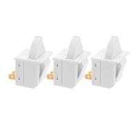 OHPHCALL 3 Pièces Interrupteur Lampe Porte Réfrigérateur Broches Lot de Commande Lumière Fiable et Compatible pour Réparation Facile Électroménager Cuisine