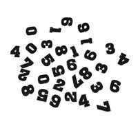 OHPHCALL 30 pièces Lot de Patchs Numéros Thermocollants à Coudre Appliqués Numérotés Brodés pour Réparation et Décoration de Vêtements Jeans Chemises Noir et Facile à Utiliser