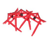 OHPHCALL 3pcs Ornement Miniature Torii pour Aquarium en PVC Rouge, Décoratif, Résistant la Déformation la Décoloration, Design Réaliste et Créatif pour Décoration de Bassin