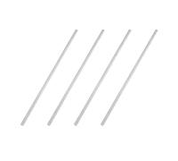 OHPHCALL 4 Pièces Bâton en Aluminium Argenté Conducteur pour Expériences Stem Haute Conductivité Thermique et Transfert de Chaleur pour e Sciences