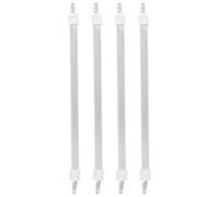 OHPHCALL 4 Pièces Élément Chauffant Tubulaire en Quartz Blanc pour Brûleur de Cuisinière Électrique, Performance de Chauffage Rapide et Gain de Place pour Espace de Vie Extérieur