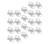 OHPHCALL 40 Pièces de Fermoirs de Fixation D'extrémité de Sangle en Fer, Clips pour Embouts de Cordon, Boucles Robustes Anti-corrosion, pour Projets de Bricolage