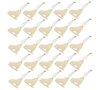 OHPHCALL 40ensembles Pendentifs Bois De Noël De Patin à Glace Diy à Suspendre Pour Décorations De Fête Et Créations Artisanales