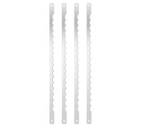 OHPHCALL 4pcs Lames de Couteau à Dentelé en Acier Inoxydable, Léger Découper Pâtisseries, pour Machine à Lors de Mariages et Fêtes D'anniversaire