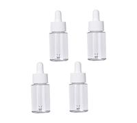 OHPHCALL 4pièces Bouteilles Pipettes Transparentes De Flacons Vides Avec Couvercle Pour Huiles Essentielles Et Cosmétiques