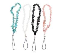 OHPHCALL 4pièces Lanière Téléphone Perlée Créative Pâte Polymère Décor Antidérapant Pour Mobiles Chaîne Porte-clés Et Pendentif Cordon Tour De Cou Pratique Et Anti-perte