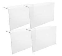 OHPHCALL 4pièces Support De Prix Transparent Pet Lot de Supports Affichage pour Étiquettes De Prix Idéale pour Magasins Restaurants Et Événements