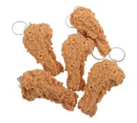 OHPHCALL 5 Pièces Porte-clés Imitation Nourriture Cuisse de Poulet