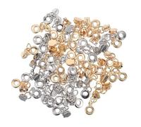 OHPHCALL 50pièces Tirettes Métalliques pour Fermeture Éclair Accessoires DIY pour Sacs Valises et Vêtements et Facile à Installer Compatible avec Nylon