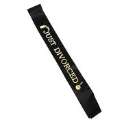 OHPHCALL 5pcs Ceintures de Fête en Tissu Satin Noir et Or, Accessoires Élégants et Confortables pour Fêtes de Célibataires et Enterrements de Vie de Jeune Fille
