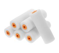 OHPHCALL 6 Pièces Rouleaux de Peinture en Mousse Blanche pour Peinture Murale et Plafond Outil Pratique et Précis et Meubles