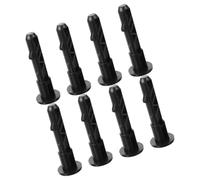 OHPHCALL 8 Pièces Axes de Charnière en Plastique Noir pour Couvercle de Poubelle de 120 Litres, Fixation Flexible pour Poubelles Extérieures, Usage Polyvalent à Domicile ou Bureau