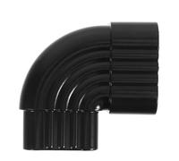 OHPHCALL Adaptateur de Gouttière en Alliage D'aluminium Coude à Angle Droit 90° à Conception Ondulée, Facile à Installer pour Drainage Pluvial