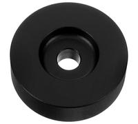 OHPHCALL Adaptateur et 7 Pouces Vinyle en Aluminium Disque Noir, Facile à Utiliser Assurant la Stabilité pour Platine Vinyle, pour Amateurs de Musique Classique