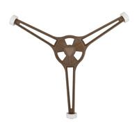 OHPHCALL Anneau de Support Triangulaire en Plastique Noir pour Plateau Tournant Plat de Micro-ondes, Support Stable et Compatible Plateau en Verre pour Usage Domestique