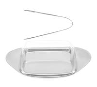 OHPHCALL Assiette à Beurre en Acier Inoxydable Élégante et Multifonction, Plateau de Fromages et Friandises Cuisine et Fêtes, 1 Set Pratique et Sécurisé