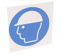 OHPHCALL Autocollant pour Casque de Sécurité Bleu en Pp Facile à Coller, Étiquette Autocollante Multifonction pour Usines et Entrepôts, Signalisation de Sécurité