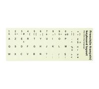 OHPHCALL Autocollants Clavier pour Ordinateurs Portables Bureau Français Lumineux Phosphorescents Accessoires Informatique Multilingue Usage Nocturne