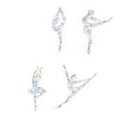 OHPHCALL Autocollants Statiques en Pvc pour Fenêtre sans Colle, Effet Décoratif Arc-en-ciel, 4 Feuilles Amovibles, Décoration Intérieure pour Frigo et Fenêtre