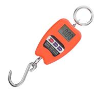 OHPHCALL Balance Numérique Portable Suspendue 200Kg Crochet, Mini Peson Électronique Orange sans Pile, Usage Voyage et Pêche, Pesée Précise D’Aliments et Bagages