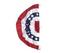 OHPHCALL Bannière Drapeau Américain en Polyester Légère et Portable Semi-circulaire Décoration pour Fête ou Porte Design Fan Élégant